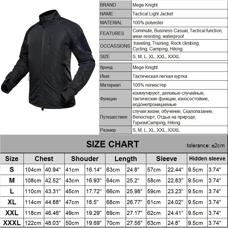 MEGE Men's Waterproof Military Tactical Jacket Men Warm Windbreaker Bomber Jacket Camouflage Hooded Coat US Army chaqueta hombre