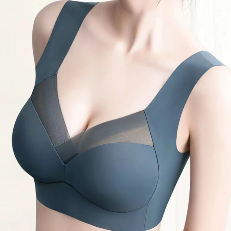 2023 Seamless Women Bras Large Size Sports Tops Support Show Small Comfortable No Steel Ring Underwear Yoga Fitness Sleep Vest