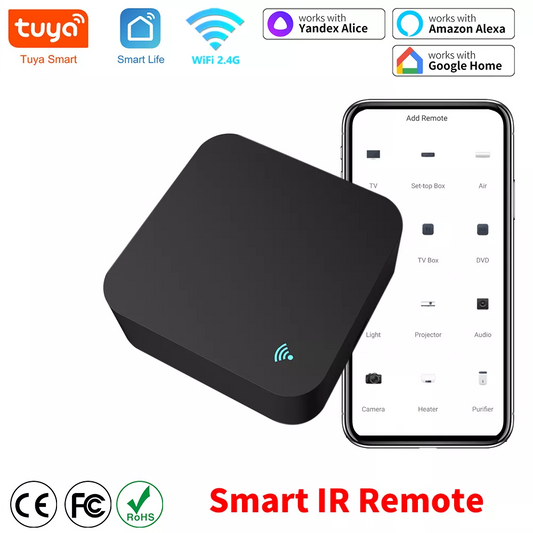 Tuya Smart IR Remote WiFi Universal  Remote Control for Air Conditioner TV Work with Alexa Google Home Assistant Yandex Alice [HAP]