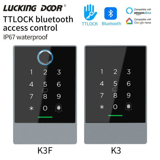 Nfc Tag Ttlock Mortise Fingerprint Door Status Sensor G2 Gateway Smart Phone App 13.56Mhz Rfid Door Access Control System K3/K3F [SEC]