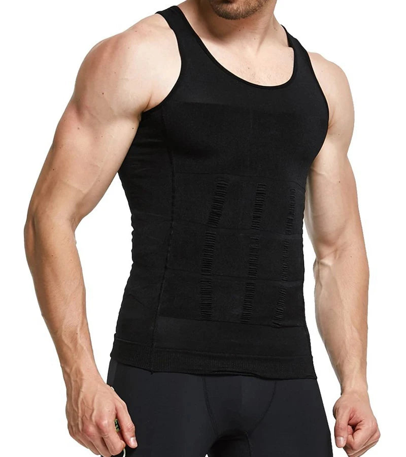 Slimming Vest Men's Slimming Underwear Body Shaper Waist Cincher Corset Men Shaper Vest Body Slimming Tummy Belly Body Shapewear [UND]