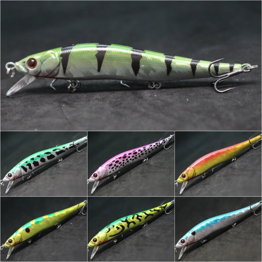 wLure Minnow Fishing Lure Jerkbait 14g 12cm Weight Transfer Wobbler Twitch Easy Long Casting Tiny Wobble Sinking [SPT]