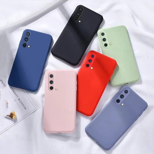 For Oneplus Nord CE 5G Case Liquid Silicone Anti-slip Rubber Cover For Oneplus Nord2 5G Case For Oneplus 10 Pro Nord N20 5G 9 RT [MOB]