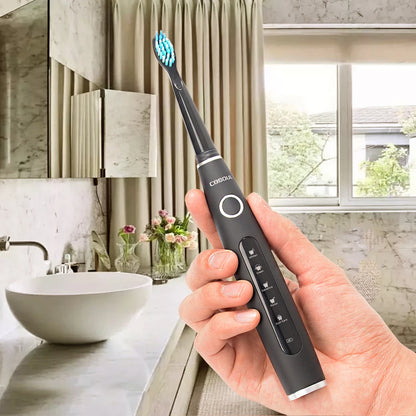 Electric Toothbrush Sonic Rechargeable Top Quality Smart Chip Toothbrush Head Replaceable Whitening Healthy Best Gift  [HAP]