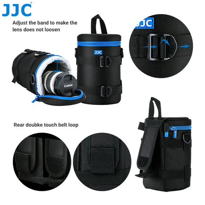 JJC Luxury Camera Lens Bag Pouch Case for Canon Lens Nikon Sony Olympus Fuji DSLR Photography Accessories Shoulder Bag Backpack [PHO]