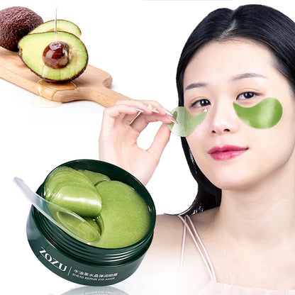 60 Pcs Avocado Collagen Mask Natural Moisturizing Gel Eye Patches Remove Dark Circles Anti Age Bag Eye Wrinkle Korea Skin Care [SKC]