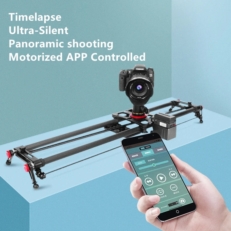 Camera Motorized Slider APP Electronic Silent Rail Track Dolly for DSLR Photo Video Studio Timelapse Photography [PHO]