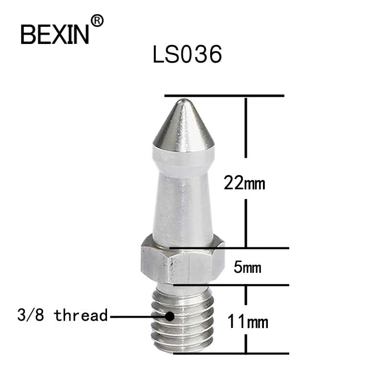 photography accessories 3/8 1/4 M8 inch camera tripod spikes Replacement Part foot screw for for Gitzo Benro Monopod Tripod [PHO]