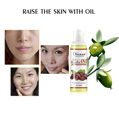 Natural Organic Jojoba Oil Anti Aging Firming Skin Face Oil Moisturizing Relaxing Massage Oil Hair Repair Skin Care Body Oil [SKC]