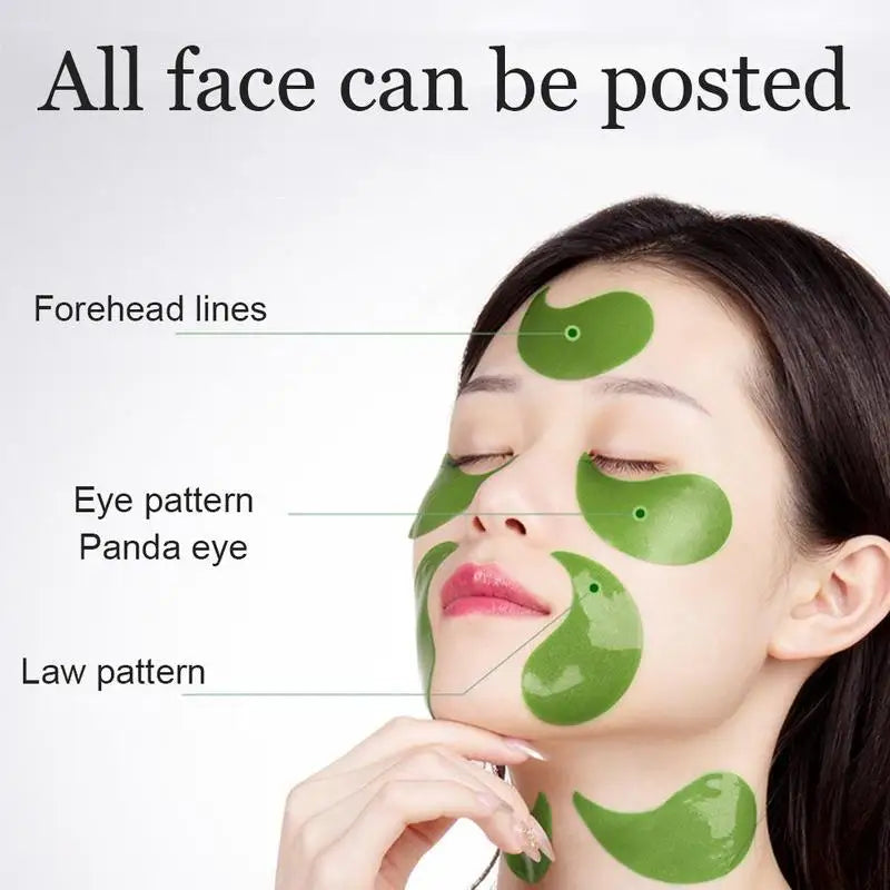 60 Pcs Avocado Collagen Mask Natural Moisturizing Gel Eye Patches Remove Dark Circles Anti Age Bag Eye Wrinkle Korea Skin Care [SKC]