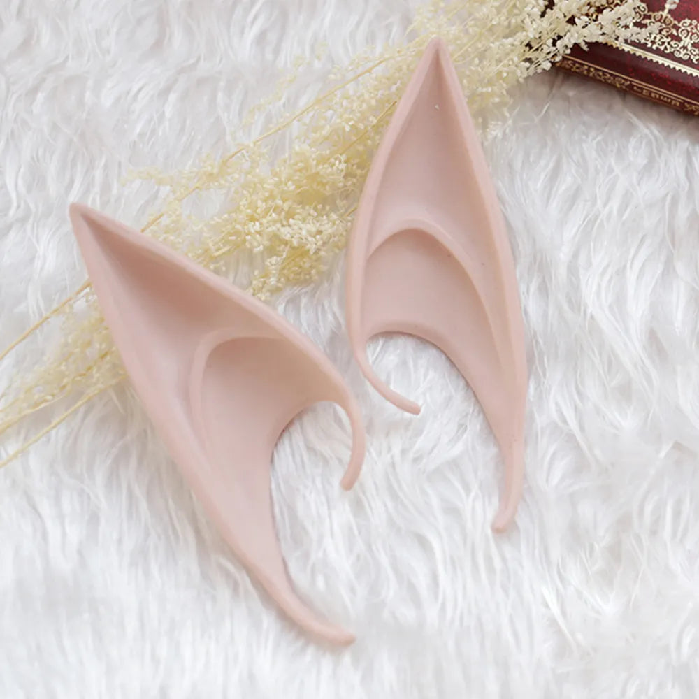 Mysterious Angel Elf Ears Latex Ears for Fairy Cosplay Costume Accessories Halloween Decoration Photo Props Adult Kids Toys [COS] [COS]