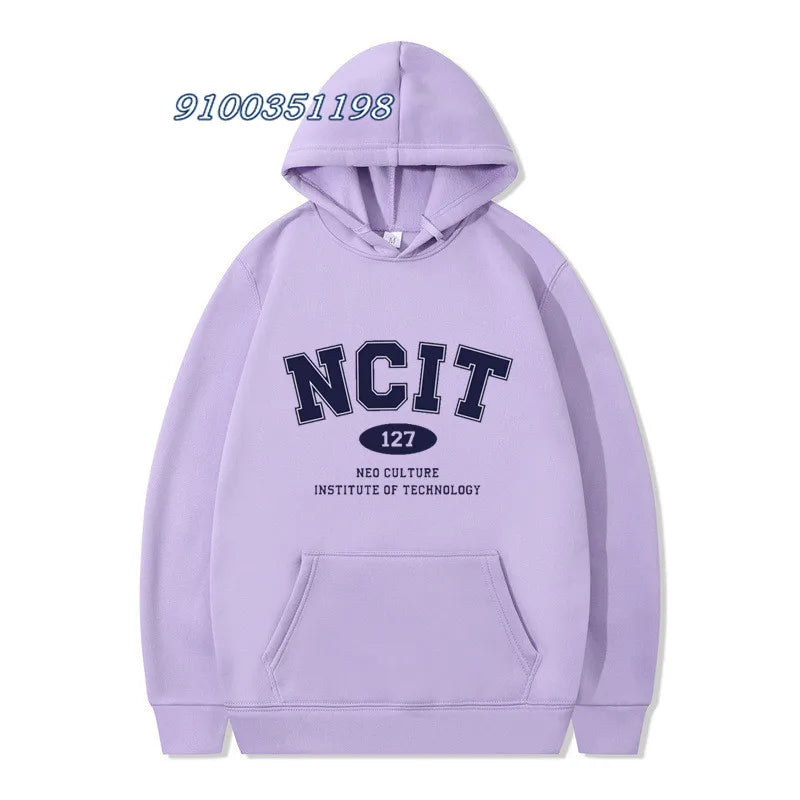 Kpop Fans Clothes Korean Fashion NCT Hoodies Women Neo Culture Institute of Technology NCT 127 Hoodies Female Streetwear Hoody [MEN]