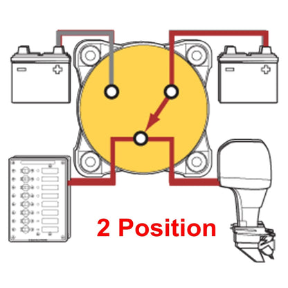 2 3 4 Position Battery Mass Switch Cut Single Dual  M-Series Marine Boat 12-48V 100-300A Heavy Duty Isolator Disconnect Rotary [MRN]