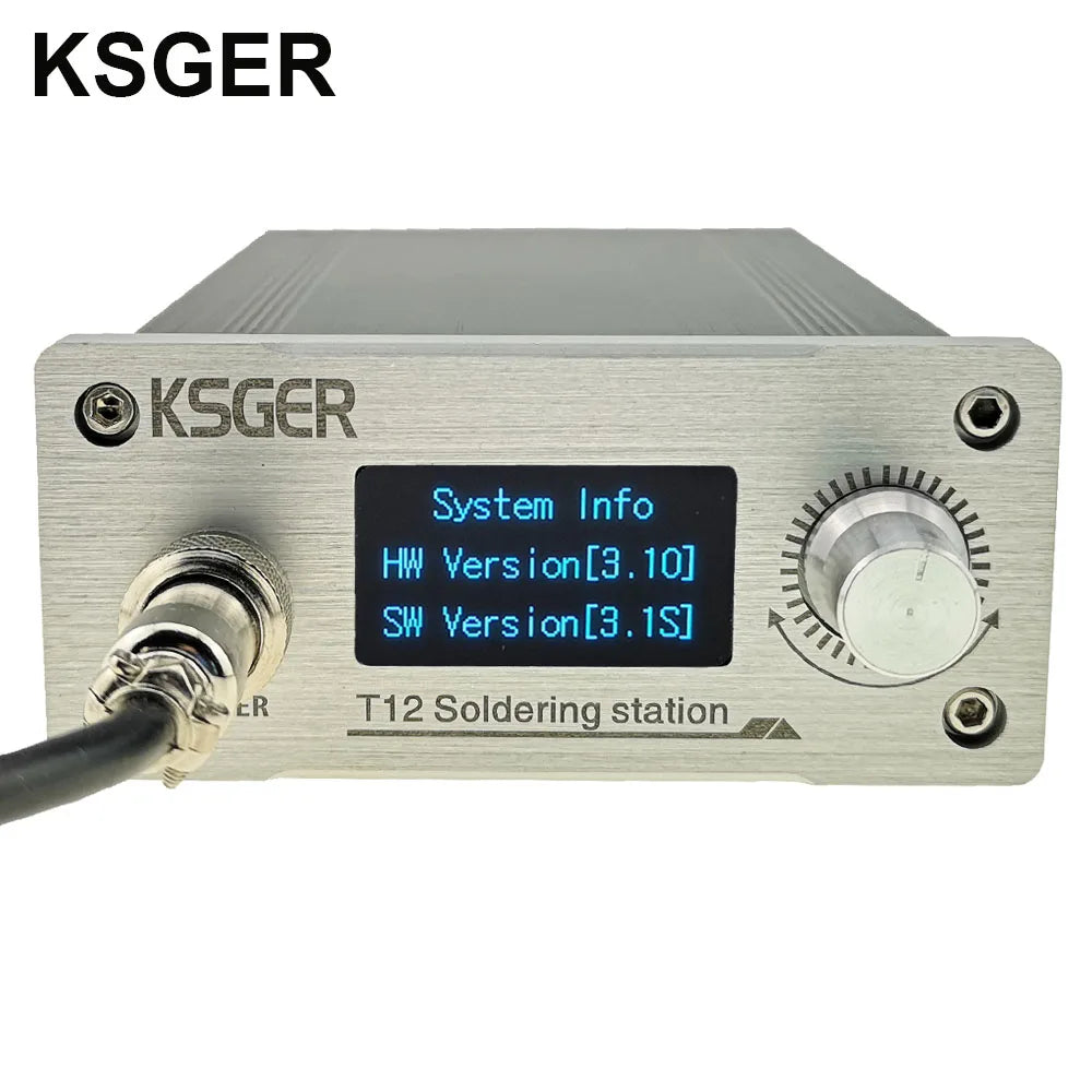 KSGER T12 Soldering Iron Station STM32 V3.1S OLED DIY Aluminum Alloy FX9501 Handle Electric Tools Holder Auto-sleep Quick Heat [TOL]