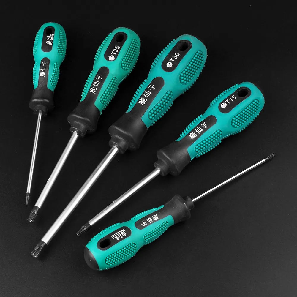 LUXIANZI Torx Screwdriver Set Hand Multi-tool Kit Magnetic Bit Insulated Handle Screw Driver Repair Tools For Home Manual [HTO]