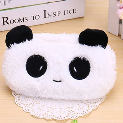 Plush Animal Pencil case Cartoon panda bear fruit pen bag box for kids gift Cosmetic Stationery pouch school supplies Zakka [CSM]