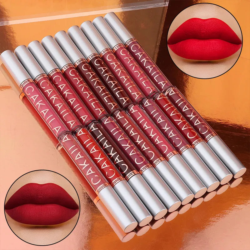 18 Colors Long-lasting Nude Lip Gloss Matte Velvet Lipstick Waterproof Liquid Lipstick Women Korea Cosmetic Moist Lip Tint [CSM]