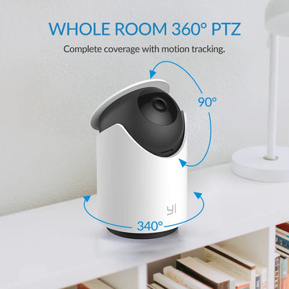 YI Dome U Security Indoor Cam Pan & Tilt IP 1080P with Wi-Fi Human & Pet AI Video Surveillance Voice Assistant Compatibility [SEC]