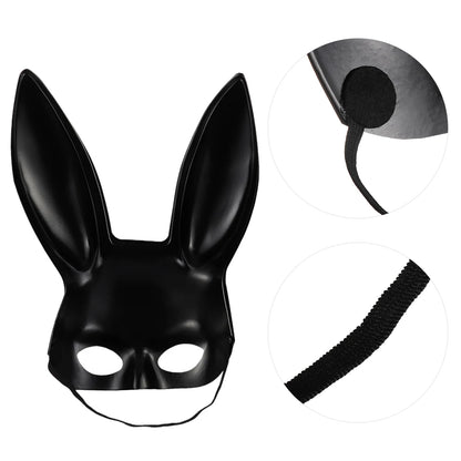 Rabbit Ears Mask Rabbit Face Mask Bunny Girl Mask Sexy Bunny Girl Party Costume Cosplay Costume Masquerade Bunny Girl Headband [COS]