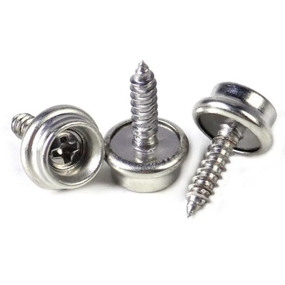 10 Sets Stainless Steel Tapping Snap Fastener Kit Tent Marine Yacht Boat Canvas Cover Tools Sockets Buttons Car Canopy Accessories [MRN]