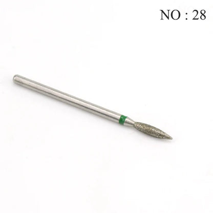 29 Types Diamond Ceramic Nail Drill Milling Cutter for Manicure Rotary Bits Cuticle Clean Accessories Nail Files Art Tools [TPT]