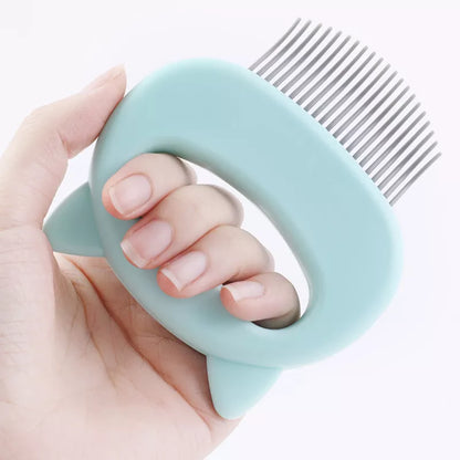 Pet Dog Cat Combs Hair Remover Brush Pet Grooming Tools Dog Massage Comb Brush Cute Handle Remove Loose Hairs Pet Cat Supplies [PET]