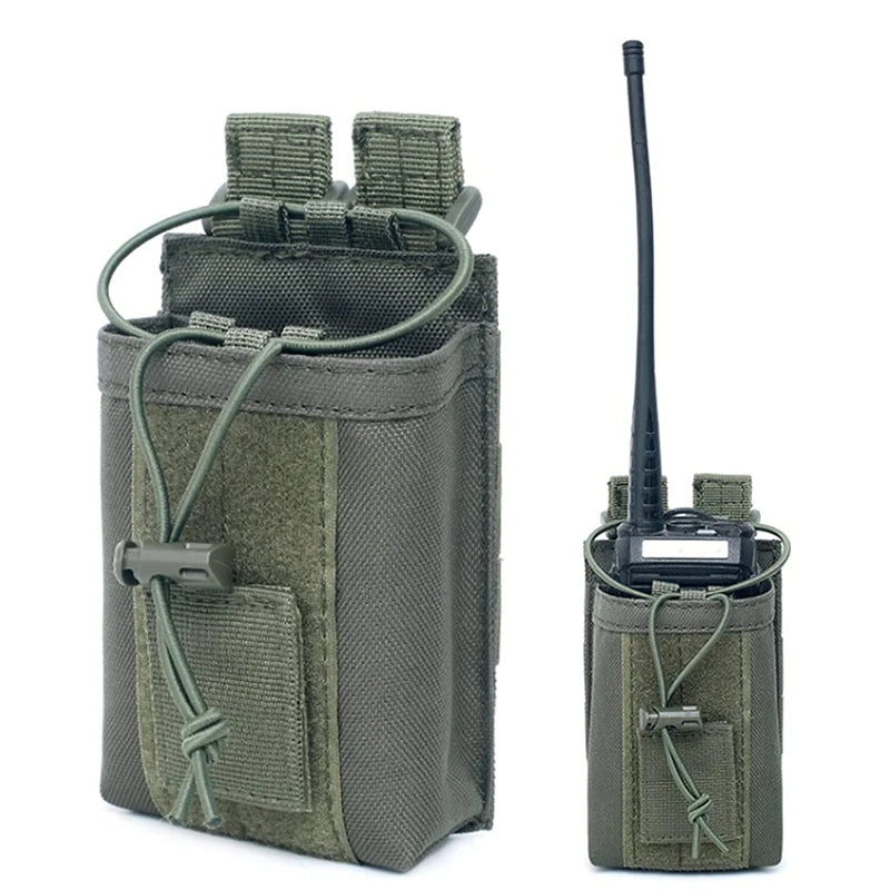 1000D Nylon Tactical Molle Walkie Talkie Holder Bag Military Radio Pouch Package Sports Pendant Hunting Magazine Mag Pouch [TEL]