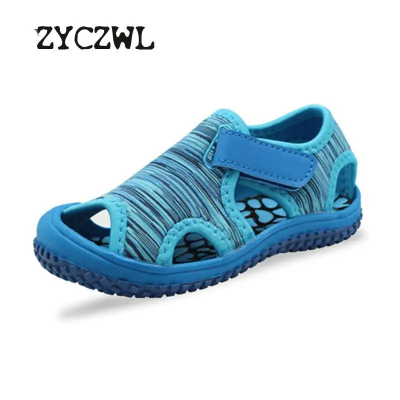 Summer Baby Boys Sandals Children Beach Sandals Soft Bottom Unisex Girls Non-slip Infant Shoes Kids Outdoor Anti-collision Shoes [SHO]