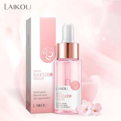 LAIKOU 17ML Japan Sakura Serum Nourish Essense Oil Control Brightening Rejuvenation Skin Whitening Serum Skin Care Facecare [SKC]