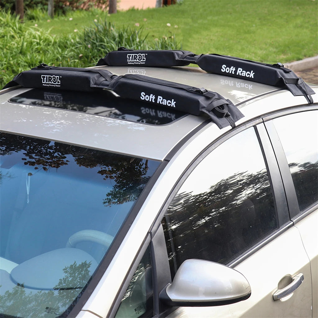 Universal Foldable Automobile Soft Roof Top Rack Surfboard Luggage Carrier [CAR]