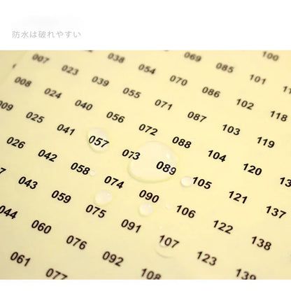 Clear Number Sticker Label For Nail Polish Color Gel Varnish Marking Numbering Digital Label Manicure Tool [BEU]
