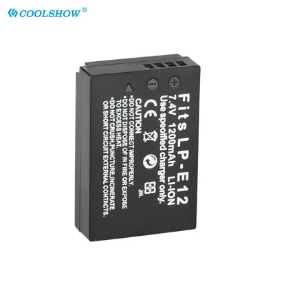 Camera Battery LP-E12 LPE12 LP E12 for Canon Rebel SL1 100D Kiss X7 EOS-M EOS M M2 EOS M10 M50 M100 1200mAh Batteries [BAT]