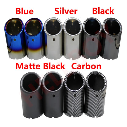 Car Styling Stainless Steel Exhaust Muffler Tip Auto Accessories For VW Jetta MK6 1.4T Golf 6 Golf 7 MK7 1.4T [CAR]