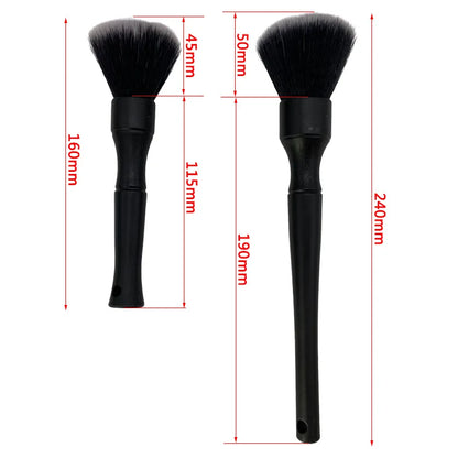 Ultra-Soft Car Detailing Brush Super Soft Auto Interior Detail Brush synthetic boars hair  for cars seat leather cleaning [CAR] [DTL]