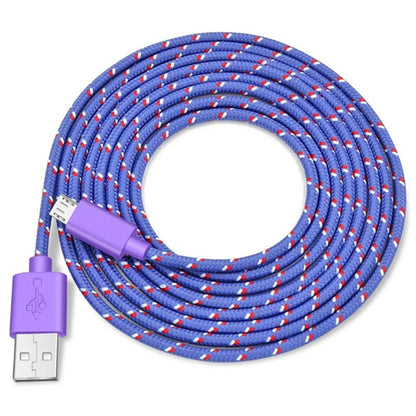 Micro USB Cable Data Sync USB Charger Cable For Samsung S7 Huawei Xiaomi Android Nylon Braided Mobile Phone Cables Fast Charging [MOB]