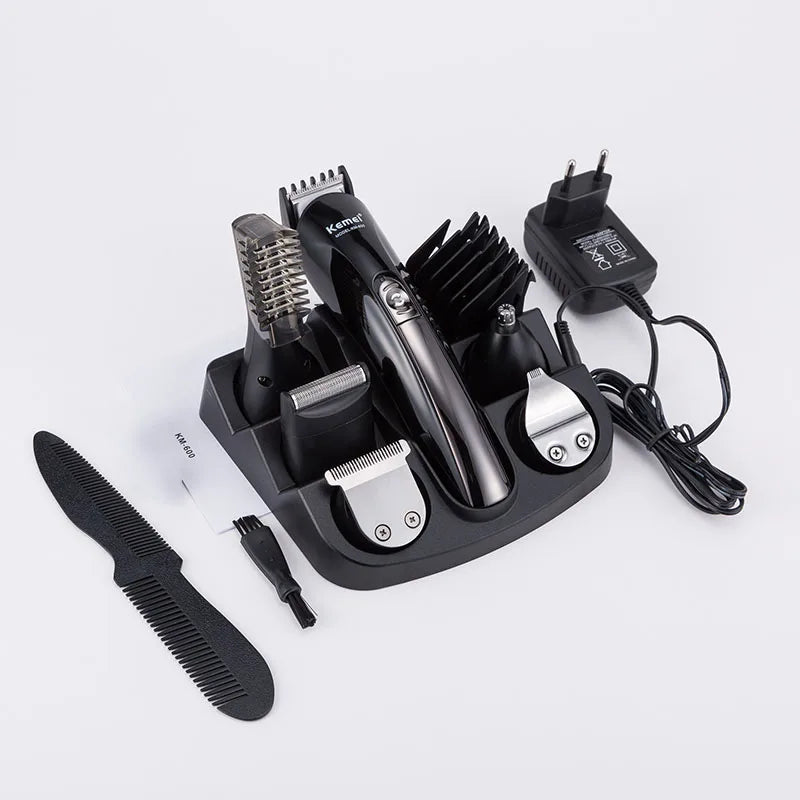 Kemei Hair Clipper Barber Hair Trimmer Electric Clipper Razor Shaver Beard Trimmer Men Shaving Machine Cutting Nose Trimmer [HAP]