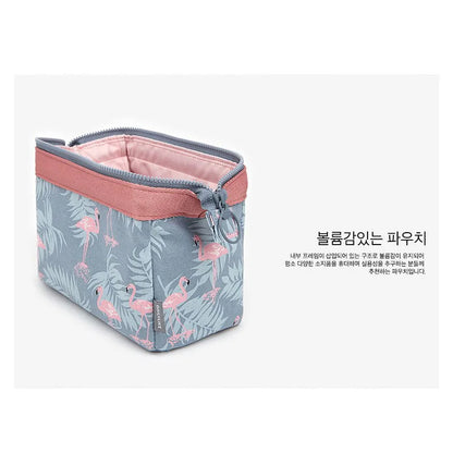 New Fashion Cosmetic Bag Women Waterproof Flamingo Makeup Bags Travel Organizer Toiletry Kits Portable Makeup Bags Beautician [CSM]