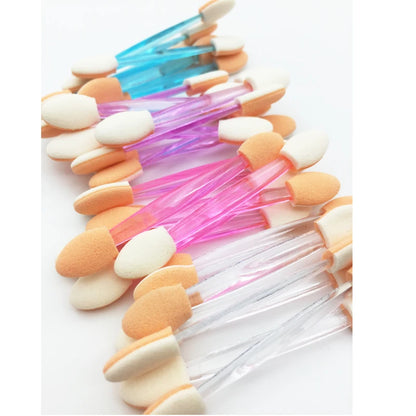 Hot Fashion 30/5Pcs Pro Sponge Stick Eye Shadow Brush Applicator Cosmetic Make up  Double-head Eyeshadow Brush For Women Makeups [CSM]