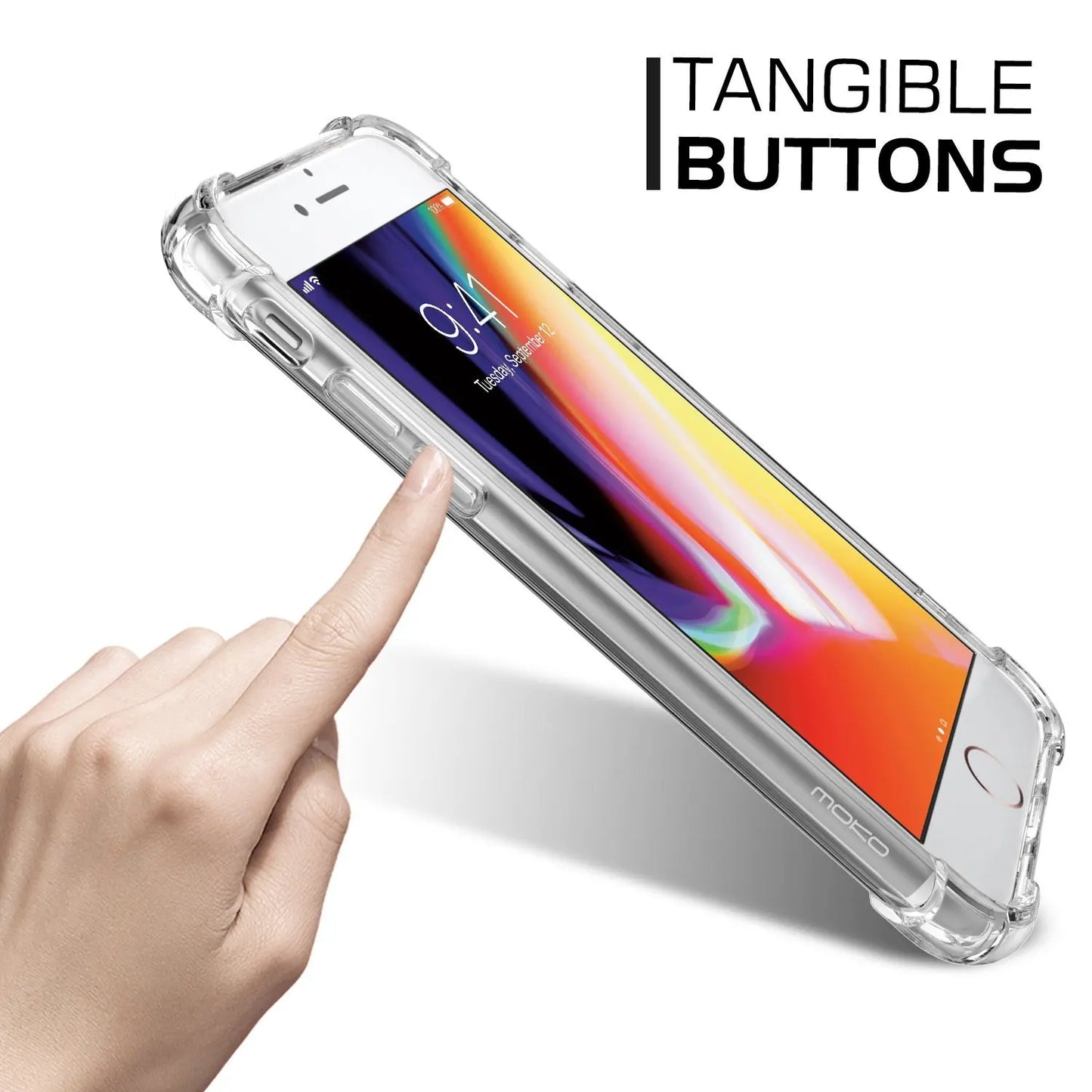 Shockproof Silicone Phone Case For iPhone 11 7 8 6 6S Plus X XR XS 12 Pro Max SE 2020 5 S Case Transparent Protection Back Cover [PHC]