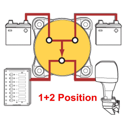 2 3 4 Position Battery Mass Switch Cut Single Dual  M-Series Marine Boat 12-48V 100-300A Heavy Duty Isolator Disconnect Rotary [MRN]