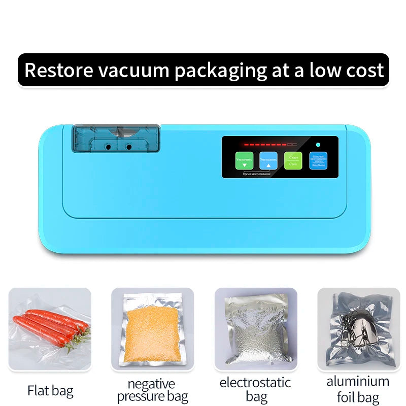 Household Food Vacuum Sealer Packaging Machine Film Sealer Vacuum Packer Give Free Vacuum Bags for K Food Saver [HAP]