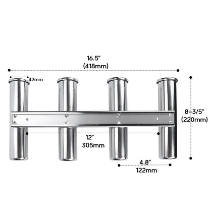 Boat Accessories Outboard Motor Boat Stainless Steel Fishing Rod Holder Rack Marine Fishing Pod Accessories [MRN]