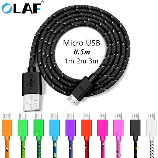 Data Cable Micro USB Cable For Xiaomi Huawei Samsung HTC LG Redmi Android Charger Charging Cable For Mobile Phone Accessories [MOB]