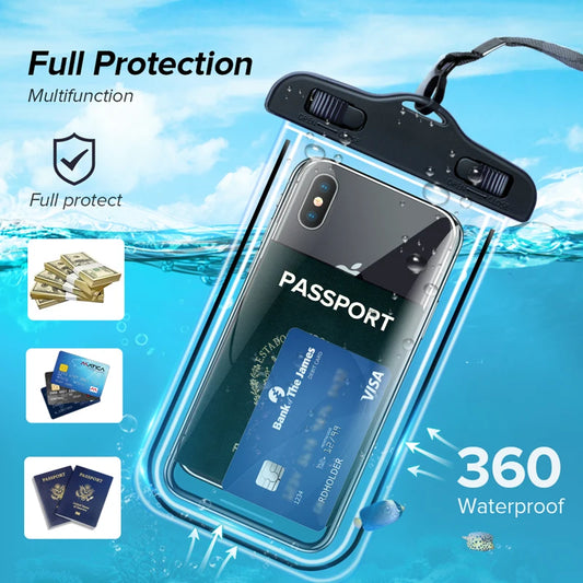 IP68 PVC Universal Waterproof Phone Case Water Proof Bag Mobile Cover For iPhone 14 Pro Max 12 11 8 Huawei Xiaomi Redmi Samsung [PHC]