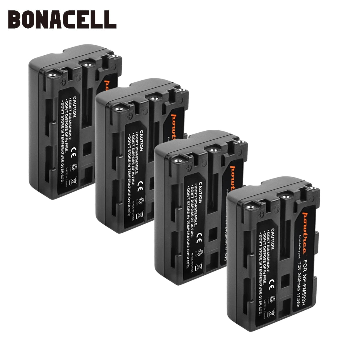 Bonacell 2400mAh NP-FM500H NP FM500H NPFM500H Camera Battery For Sony A57 A58 A65 A77 A99 A550 A560 A580 Battery L50 [BAT]