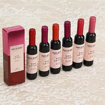 New Arrival Wine Red Korean Style Lip Tint Baby Pink Lip For Women Makeup Liquid Lipstick Lip gloss red lips Cosmetic Hot [CSM]