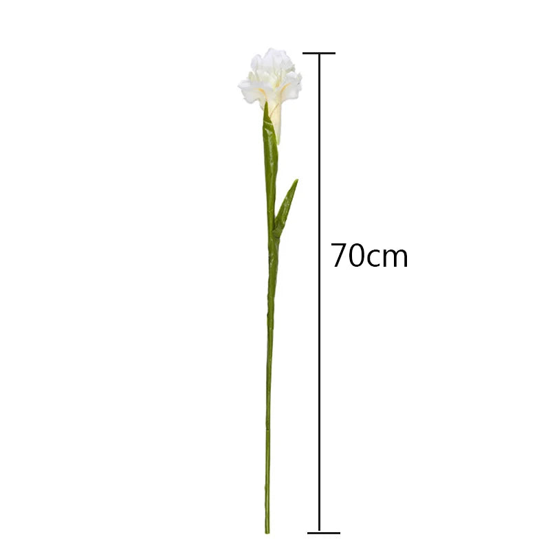 Artificial Iris Flower Branch Spring Wedding Decor Home Table Decoration Flores Silk Fake Flower Party Supplies [FLW]