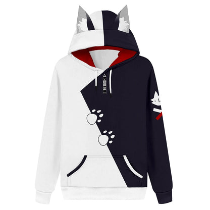 Hololive English VTuber Gawr Gura Cosplay Hoodie 3D Printed Sweatshirt Men Women Casual Ookami Mio Pullover Zip Up Jacket Coat [MEN]