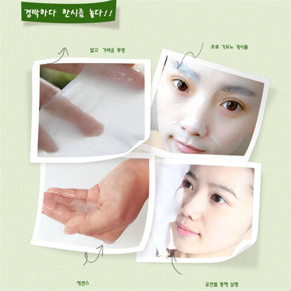 Skin Care Natural Fruit Plant Facial Mask Moisturizing Oil-Control Blueberry Cucumber Pomegranate Fruit Aloe Sheet Face Mask [SKC]