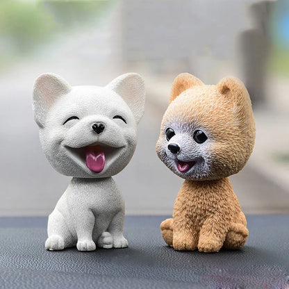 9cm Husky Teddy Pomeranian Car Shake Head Dog Ornaments For Car Interior Auto Accessories [CAR]